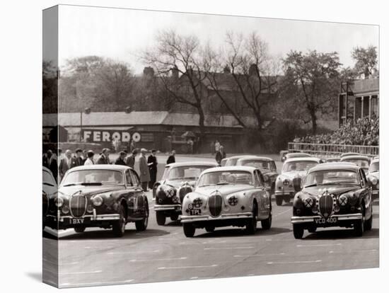 Saloon Car Race at the International '200' Meeting at Aintree, Jaguar S-Type Saloon Car, April 1961-null-Premier Image Canvas