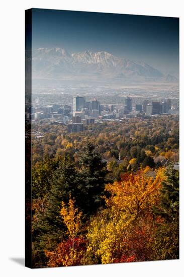 Salt Lake City In Autumn-Lindsay Daniels-Stretched Canvas