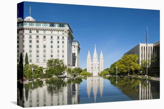 Salt Lake Temple, Temple Square, Salt Lake City, Utah, United States of America, North America-Michael DeFreitas-Premier Image Canvas