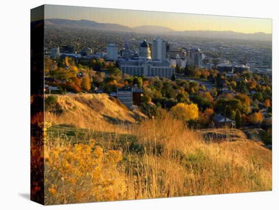 Salt Lake Valley in Autumn, Salt Lake City, Utah-Scott T. Smith-Premier Image Canvas