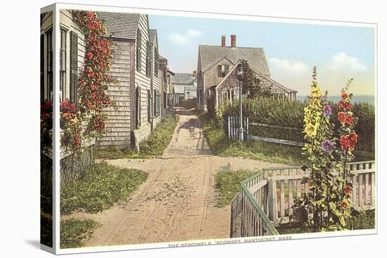 Saltbox Houses, Siasconset, Nantucket, Massachusetts-null-Stretched Canvas