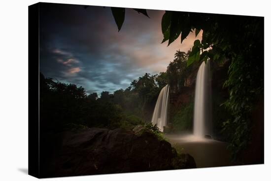 Salto Dos Hermanos Falls of the Iguazu Falls at Sunset-Alex Saberi-Premier Image Canvas