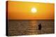 Saltwater fishing in Laguna Madre (bay) at sunrise.-Larry Ditto-Premier Image Canvas