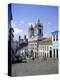 Salvador, the Pelourinho District at Largo Do Pelourinho, Bahia State, Brazil, South America-Geoff Renner-Premier Image Canvas