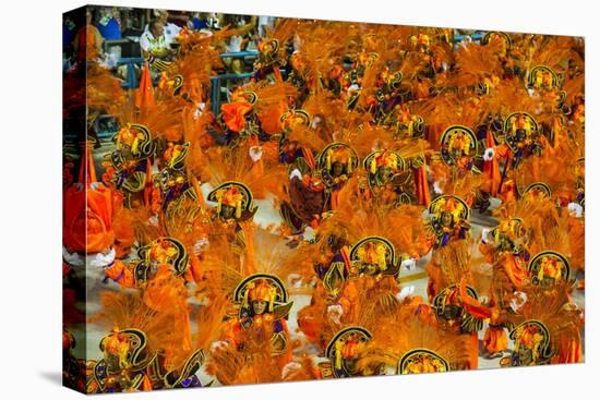 Samba Parade at the Carnival in Rio De Janeiro, Brazil, South America-Michael Runkel-Premier Image Canvas