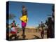 Samburu Tribesmen Performing Traditional Dance, Loisaba Wilderness Conservancy, Laikipia, Kenya-Sergio Pitamitz-Premier Image Canvas