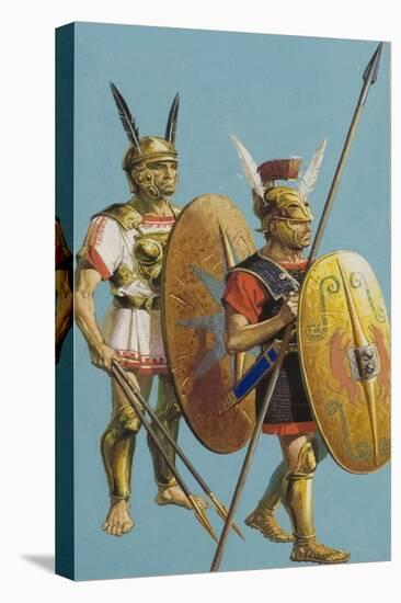 Samnite and Roman Soldiers-Severino Baraldi-Premier Image Canvas