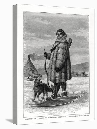 Samoyede Travelling on Snow-Shoes, Russia, 1877-null-Premier Image Canvas