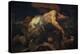 Samson and the Lion-Luca Giordano-Premier Image Canvas
