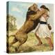 Samson Fighting a Lion-Clive Uptton-Premier Image Canvas