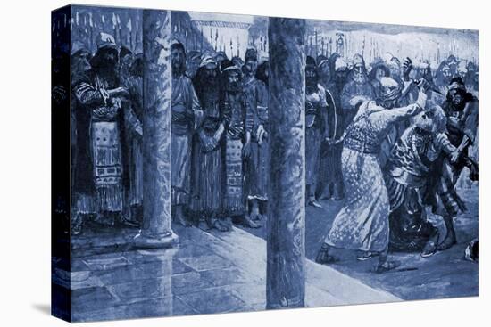 Samuel slays Agag by J James Tissot - Bible-James Jacques Joseph Tissot-Premier Image Canvas