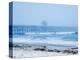 San Clemente Pier with Surfers on a Foggy Day, California, United States of America, North America-Mark Chivers-Premier Image Canvas