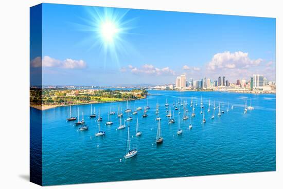 San Diego Skyline & Waterfront-null-Stretched Canvas