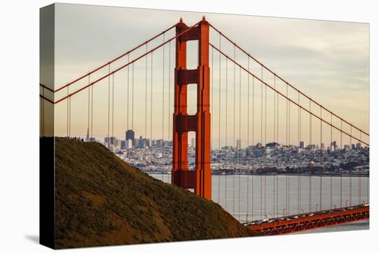 San Francisco, CA, USA: The Golden Gate Bridge Photographed From Conzelman Rd During Sunset-Axel Brunst-Premier Image Canvas