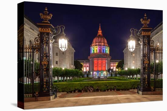 San Francisco City Hall in Rainbow Colors-nstanev-Premier Image Canvas