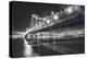 San Francisco Cityscape in Black and White, Bay Bridge-Vincent James-Premier Image Canvas