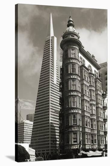 San Francisco Iconic Buildings-Christian Peacock-Stretched Canvas