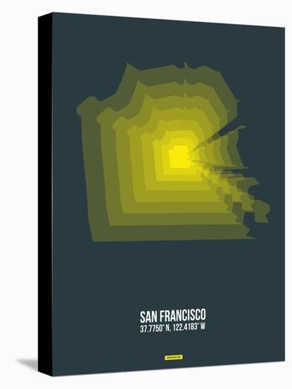 San Francisco Radiant Map 1-NaxArt-Stretched Canvas