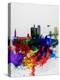 San Francisco Watercolor Skyline 1-NaxArt-Stretched Canvas