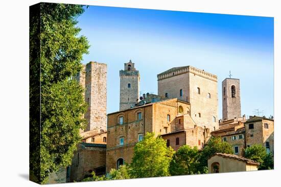 San Gimignano, Siena Province, Tuscany, Italy, Europe-Nico Tondini-Premier Image Canvas