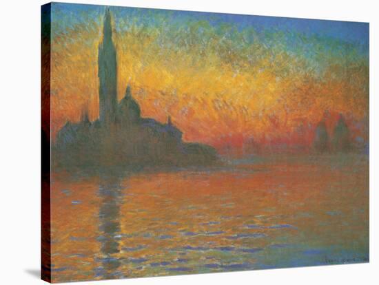 San Giorgio Maggiore at Dusk, 1908-Claude Monet-Stretched Canvas