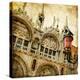 San Marco Square -Artwork In Painting Style-Maugli-l-Stretched Canvas