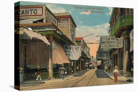 San Rafael Street, Havana, Cuba, C1910-null-Premier Image Canvas