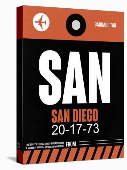 SAN San Diego Luggage Tag 3-NaxArt-Stretched Canvas