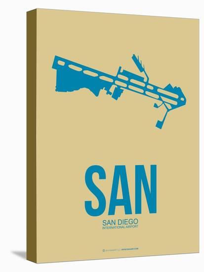 San San Diego Poster 3-NaxArt-Stretched Canvas