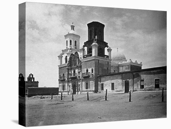 San Xavier Mission under a Clear Arizona Sky-null-Premier Image Canvas