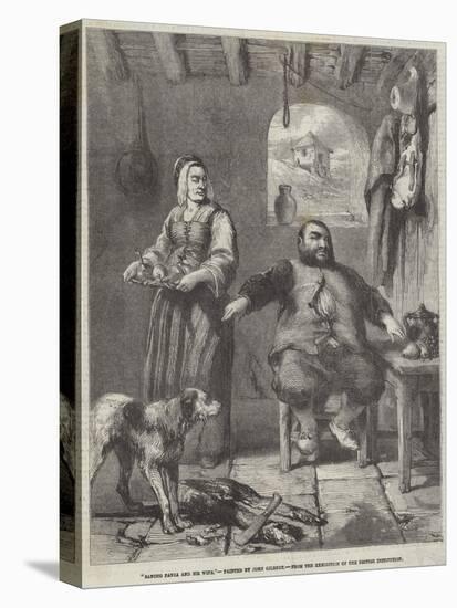 Sancho Panza and His Wife-Sir John Gilbert-Premier Image Canvas