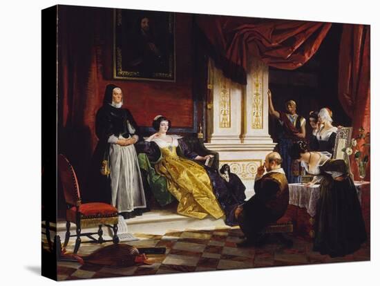 Sancho Panza in the Apartment of the Duchess-Charles Robert Leslie-Premier Image Canvas