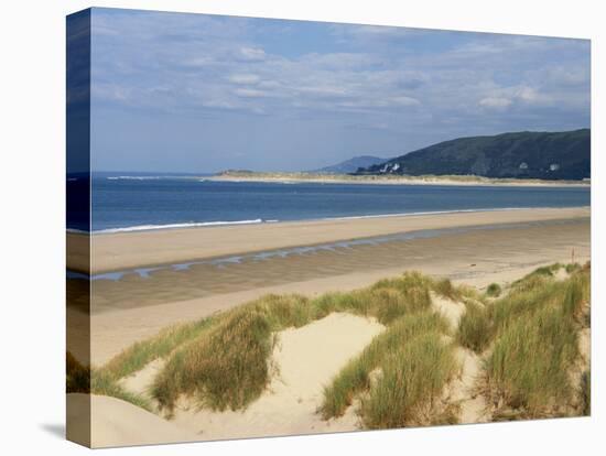 Sand Dunes and Borth Beach, Ynyslas, Borth, Dyfed, Wales, United Kingdom, Europe-Pearl Bucknall-Premier Image Canvas
