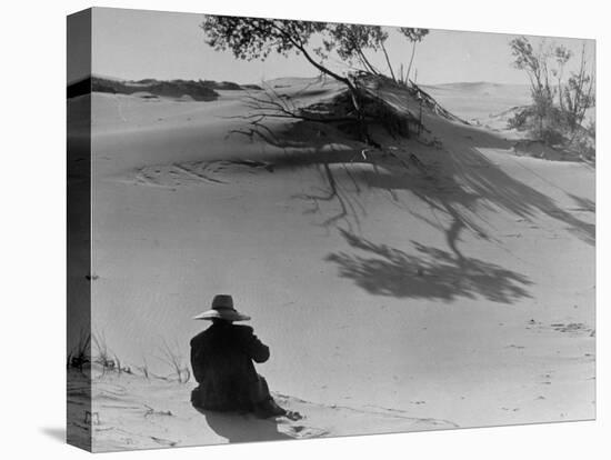 Sand Dunes Bordering Lake Michigan-Wallace Kirkland-Premier Image Canvas