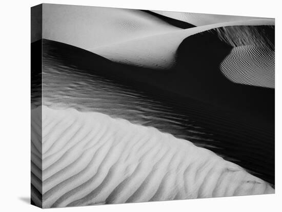 Sand dunes in a desert, Mesquite Flat Dunes, Death Valley National Park, California, USA-Panoramic Images-Premier Image Canvas