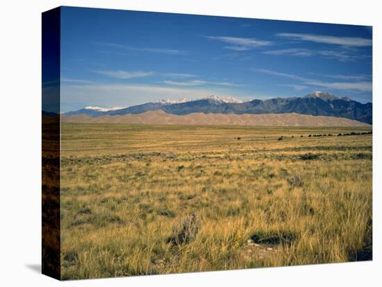 Sand Dunes of Great Sand Dunes National Park and Preserve in the Sangre De Cristo Mountains, CO-Bernard Friel-Premier Image Canvas