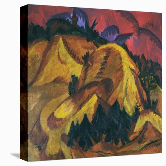 Sand Hills of the Engadin-Ernst Ludwig Kirchner-Premier Image Canvas