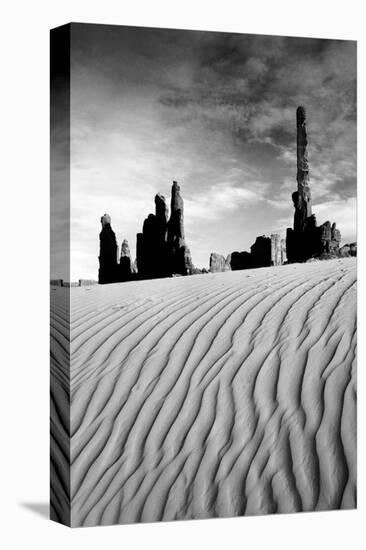 Sand Ripples, Totem Pole Rock, Arizona-null-Stretched Canvas