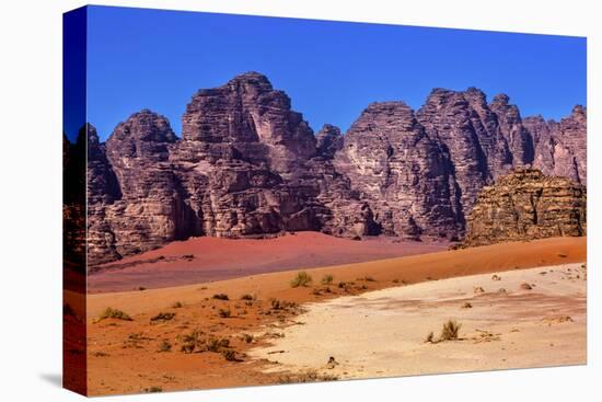 Sand Rock Formation, Wadi Rum, Valley of the Moon, Jordan.-William Perry-Premier Image Canvas