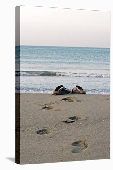 Sandals on a Beach, Spain-Carlos Dominguez-Premier Image Canvas