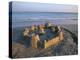 Sandcastle at Beach-David Barnes-Premier Image Canvas