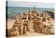 Sandcastle on the Beach-p.lange-Stretched Canvas