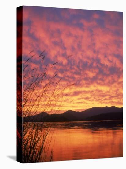 Sandpoint, Id, Sunset on Lake-Mark Gibson-Premier Image Canvas