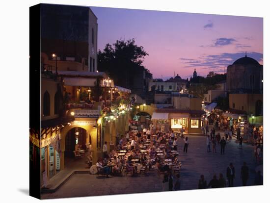 Sandriavani Square in Rhodes Old Town, Rhodes, Dodecanese, Greek Islands, Greece-Teegan Tom-Premier Image Canvas