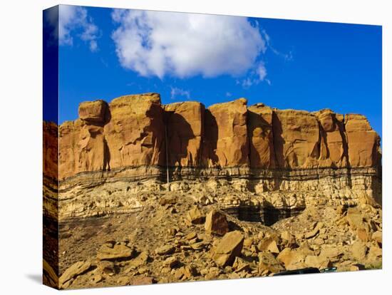 Sandstone Butte in Chaco Culture National Historical Park Scenery, New Mexico-Michael DeFreitas-Premier Image Canvas