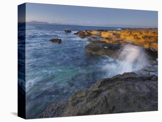 Sandstone Coast at Betlem, Del Llevant Peninsula, Majorca, Spain-Rainer Mirau-Premier Image Canvas