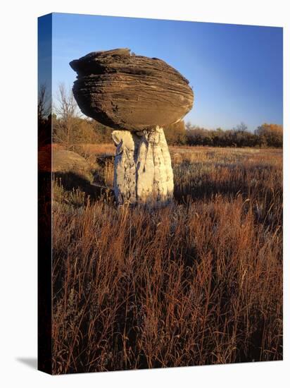 Sandstone formation, Mushroom Rocks State Park, Kansas, USA-Charles Gurche-Premier Image Canvas