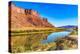 Sandy beach river access. Colorado River, Moab, Utah.-William Perry-Premier Image Canvas