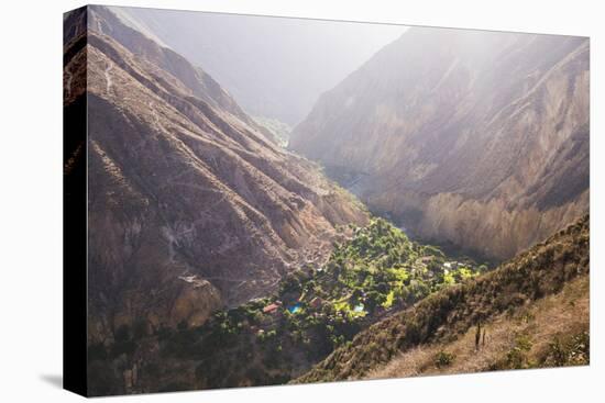 Sangalle Village at Sunset, Colca Canyon, Peru, South America-Matthew Williams-Ellis-Premier Image Canvas