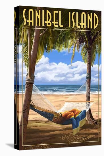 Sanibel Island, Florida - Hammock-Lantern Press-Stretched Canvas